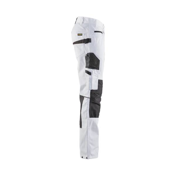 Pantalon de chantier peintre stretch Ripstop - Blaklader - 1095 - Blanc/Gris foncé