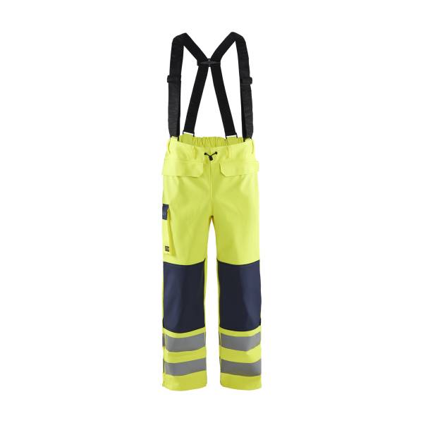 Pantalon de travail pluie haute-visibilité retardant flamme - Blaklader - 1313 - Jaune fluo/Marine