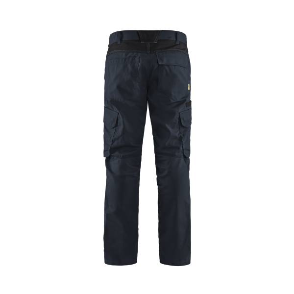 Pantalon de travail stretch 2D anti-rayure - Blaklader - 1444 Marine foncé/Noir