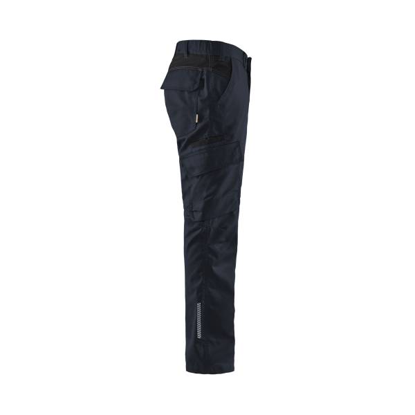 Pantalon de travail stretch 2D anti-rayure - Blaklader - 1444 Marine foncé/Noir