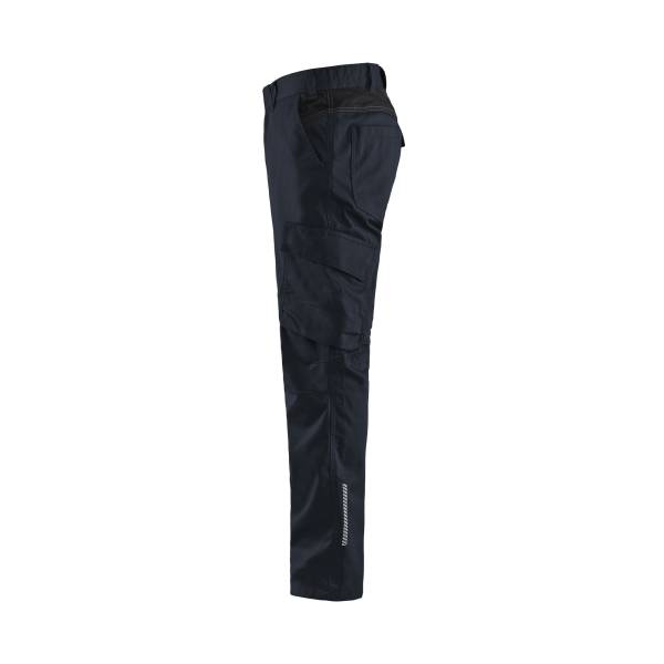Pantalon de travail stretch 2D anti-rayure - Blaklader - 1444 Marine foncé/Noir