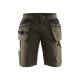 Short de travail Ripstop - Blaklader - 1494 - Vert Kaki/Noir