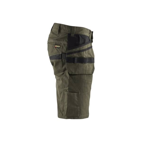 Short de travail Ripstop - Blaklader - 1494 - Vert Kaki/Noir