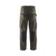 Pantalon de travail Ripstop stretch Cotonpoly - Blaklader - 1495 - Vert Kaki/Noir