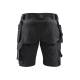 Short de travail Stretch 4D - Blaklader - 1520 - Noir/gris foncé
