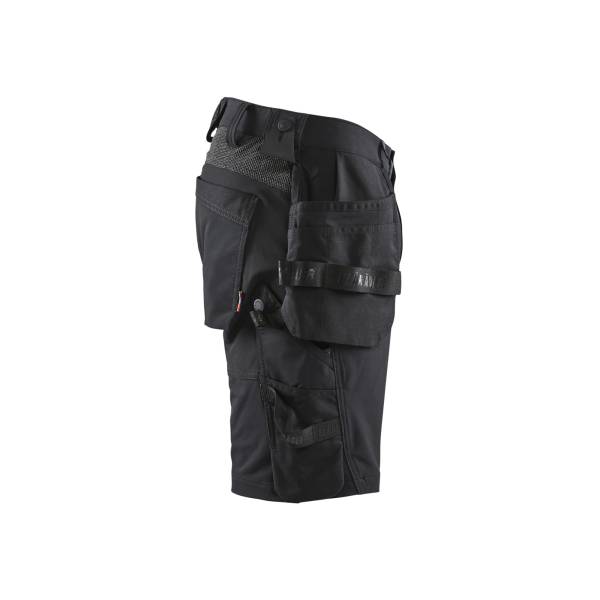 Short de travail Stretch 4D - Blaklader - 1520 - Noir/gris foncé