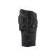Short de travail Stretch 4D - Blaklader - 1520 - Noir/gris foncé