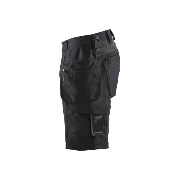 Short de travail Stretch 4D - Blaklader - 1520 - Noir/gris foncé