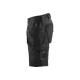 Short de travail Stretch 4D - Blaklader - 1520 - Noir/gris foncé