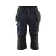 Pantacourt de chantier CORDURA® stretch - Blaklader - 1521 - Marine foncé/Noir