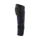 Pantacourt de chantier CORDURA® stretch - Blaklader - 1521 - Marine foncé/Noir