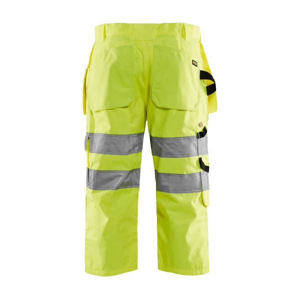 Pantacourt de chantier haute-visibilité Polycoton - Blaklader - 1539 Jaune fluo