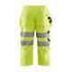 Pantacourt de chantier haute-visibilité Polycoton - Blaklader - 1539 Jaune fluo