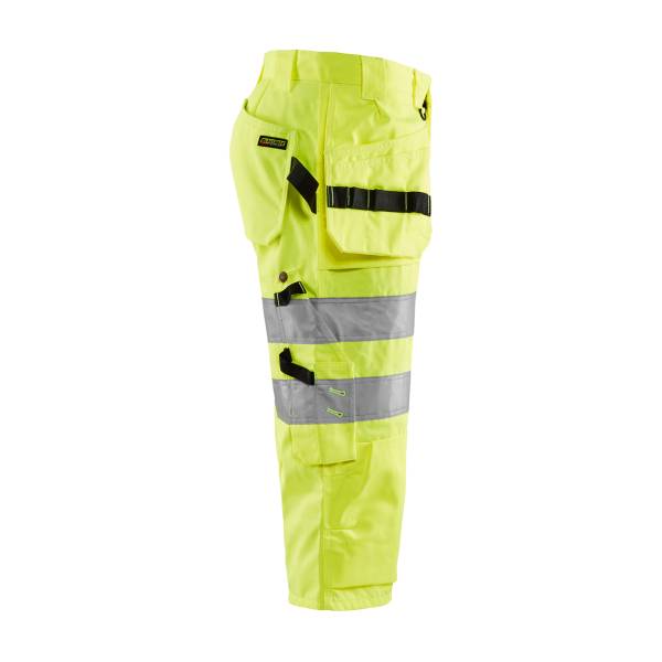 Pantacourt de chantier haute-visibilité Polycoton - Blaklader - 1539 Jaune fluo