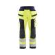 Pantalon de chantier ATEX multinormes - Blaklader - 1579 - Jaune fluo/Marine