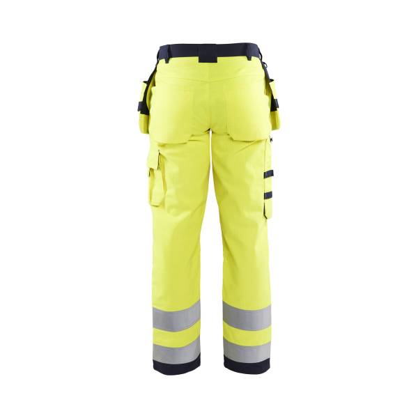 Pantalon de chantier ATEX multinormes - Blaklader - 1579 - Jaune fluo/Marine