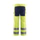 Pantalon de travail haute-visibilité Stretch - Blaklader - 1585 Jaune fluo/Marine