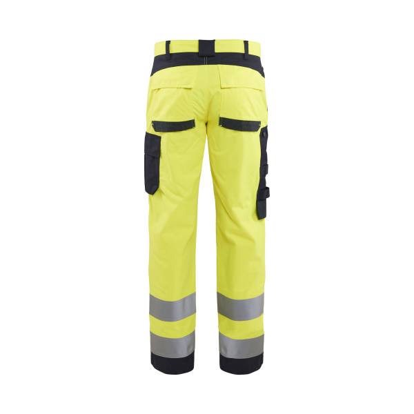 Pantalon de chantier ATEX multinormes inhérent - Blaklader - 1588 - Jaune fluo/Marine