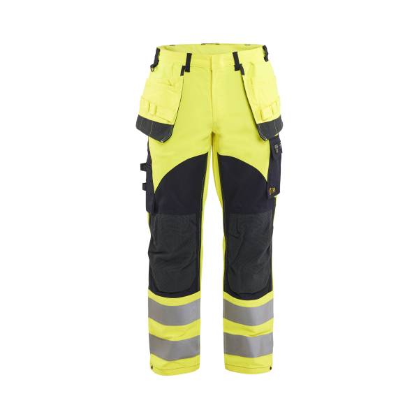 Pantalon de travail ATEX multinormes inhérent Ripstop - Blaklader - 1589 - Jaune fluo/Marine