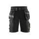 Short de travail stretch - Blaklader - 1598 - Noir