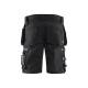 Short de travail stretch - Blaklader - 1598 - Noir