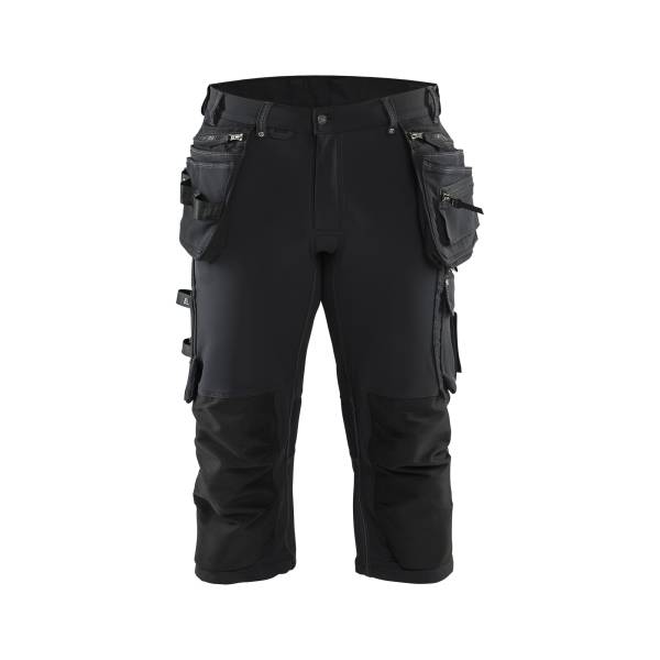 Pantacourt de chantier stretch 4D - Blaklader - 1797 Noir