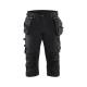 Pantacourt de chantier stretch 4D - Blaklader - 1797 Noir