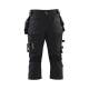 Pantacourt de chantier stretch 4D - Blaklader - 1797 Noir