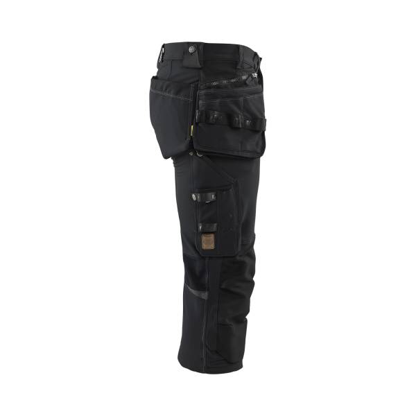 Pantacourt de chantier stretch 4D - Blaklader - 1797 Noir