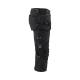 Pantacourt de chantier stretch 4D - Blaklader - 1797 Noir