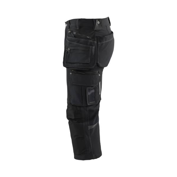 Pantacourt de chantier stretch 4D - Blaklader - 1797 Noir