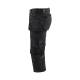Pantacourt de chantier stretch 4D - Blaklader - 1797 Noir