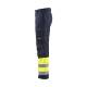 Pantalon de chantier hiver ATEX MULTINORMES Modacrylique - Blaklader - 1869 Marine/Jaune fluo