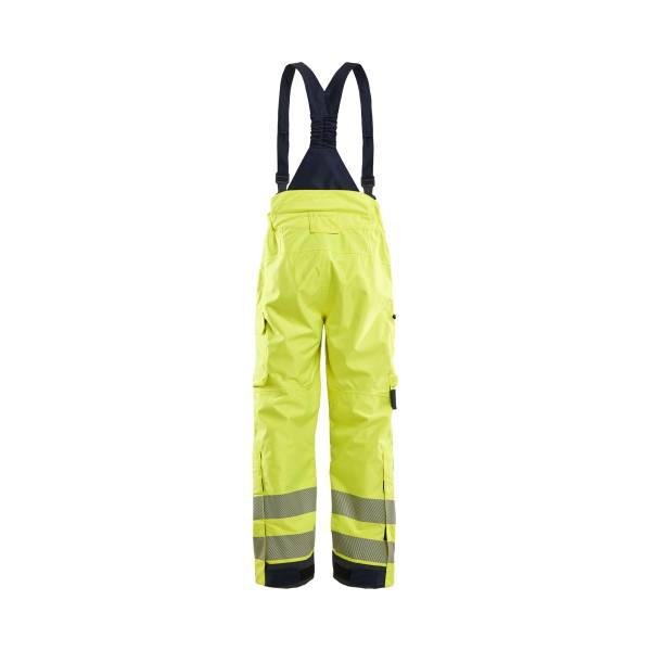 Pantalon hardshell haute-visibilité ATEX multinormes - Blaklader - 1881 - Jaune fluo/Marine