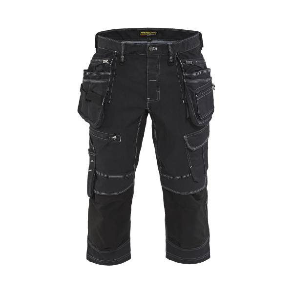 Short de travail pirate X1900 Denim - Blaklader - 1991 - Noir