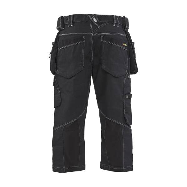 Short de travail pirate X1900 Denim - Blaklader - 1991 - Noir