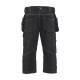 Short de travail pirate X1900 Denim - Blaklader - 1991 - Noir