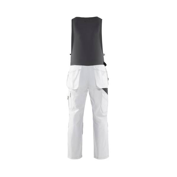 Combinaison de travail sans manches en coton - Blaklader - 2532 Blanc/Gris foncé