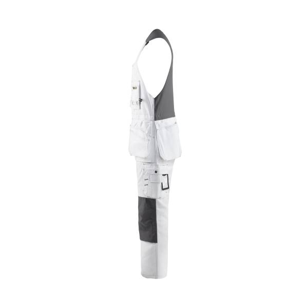 Combinaison de travail sans manches en coton - Blaklader - 2532 Blanc/Gris foncé