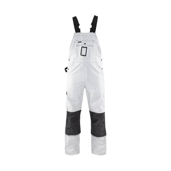 Cotte de travail à bretelles - Blaklader - 2611 Blanc/Gris foncé