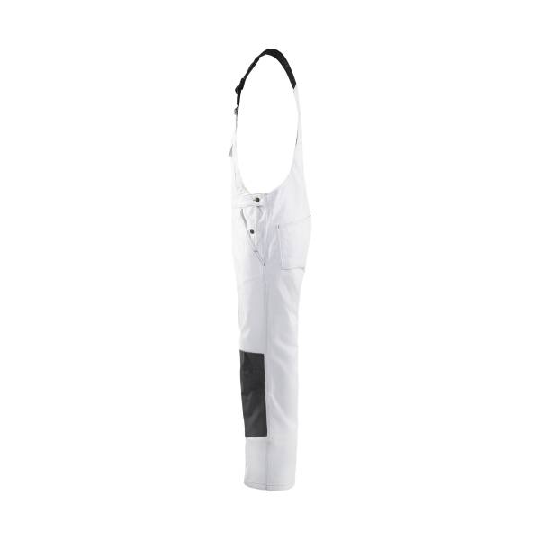 Cotte de travail à bretelles - Blaklader - 2611 Blanc/Gris foncé
