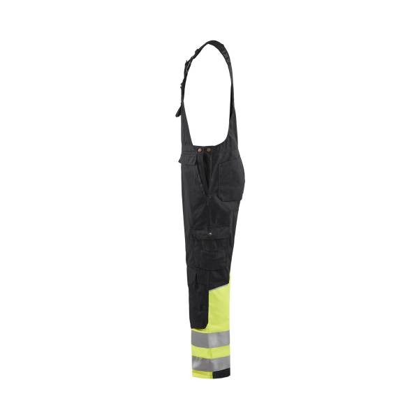 Salopette de chantier haute-visibilité - Blaklader - 2662 Noir/Jaune fluo