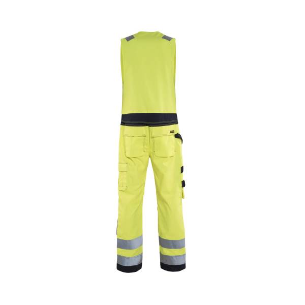 Combinaison de chantier ignifugée ATEX MULTINORMES sans manches - Blaklader - 2678 Jaune fluo/Marine