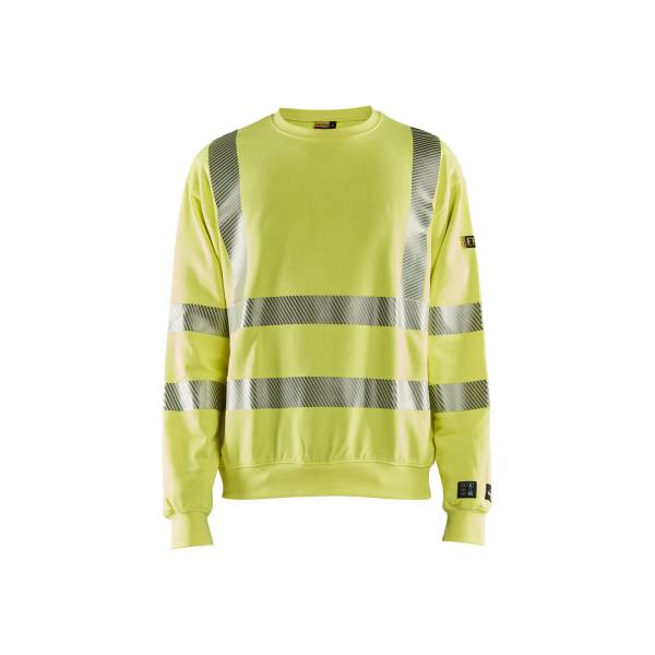 Sweat de chantier ATEX Multinormes haute-visibilité Coton - Blaklader - 3087 - Jaune fluo