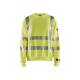 Sweat de chantier ATEX Multinormes haute-visibilité Coton - Blaklader - 3087 - Jaune fluo