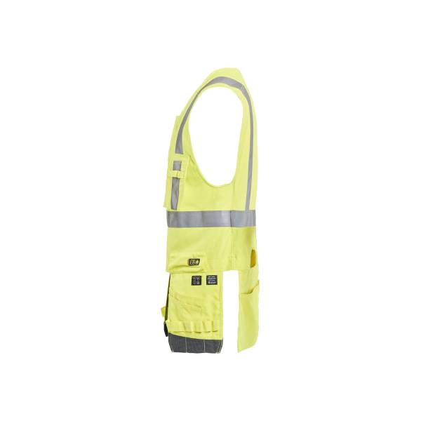 Gilet de chantier ATEX MULTINORMES INHERENT ignifugé haute-visibilité - Blaklader - 3089 - Jaune fluo