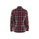 Chemise de travail flanelle femme coton - Blaklader - 3209 - Rouge/Noir