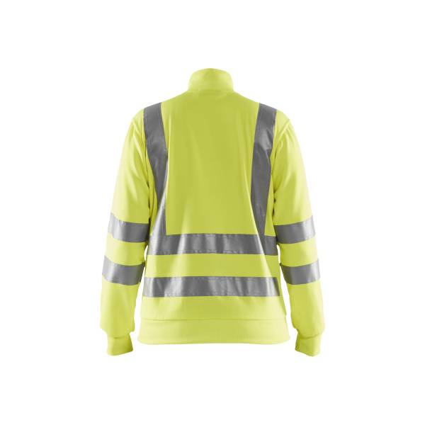 Sweat de travail zippé haute-visibilité femme - Blaklader - 3308 - Jaune fluo