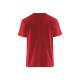 T-shirt de chantier 100 % coton - Blaklader - 3379 - Rouge/Noir