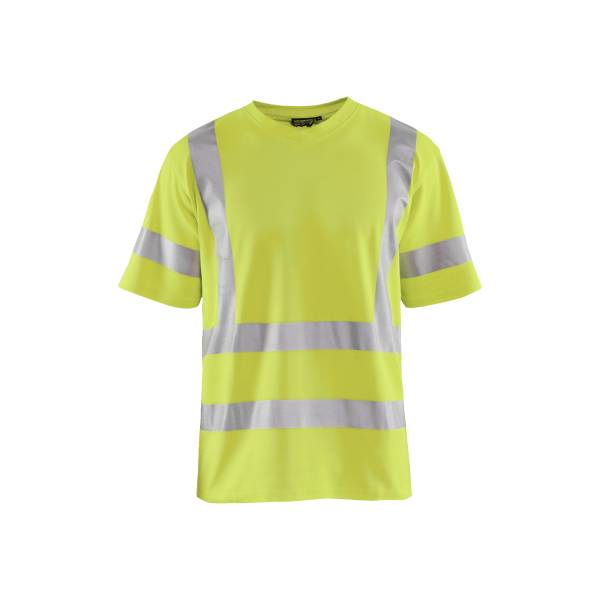 T-shirt de chantier haute-visibilité anti-UV Polycoton - Blaklader - 3380 - Jaune fluo